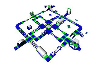 Wholesale Lake Inflatable Water Games For Adults / Bouncia Water Inflatable Park Manufacturer from china suppliers