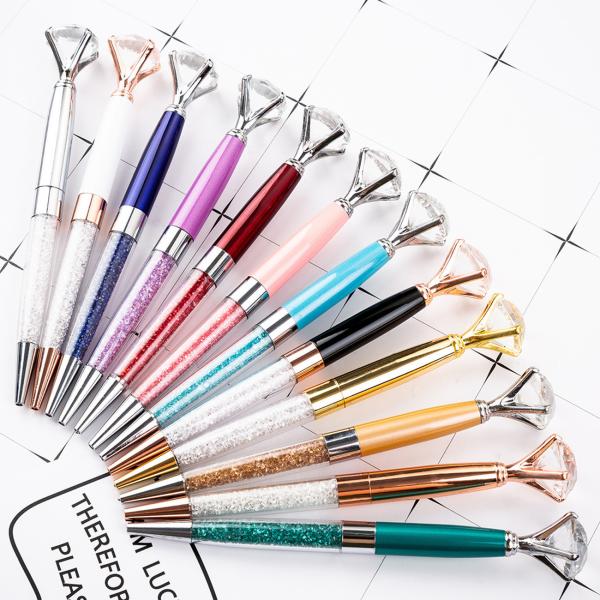 2.5g Ink Color Red Big Top Diamond Pen Multi Color Diamond Crystal Ballpoint