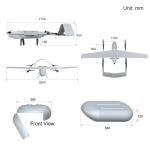 HX330PRO Industrial Drone 3200mm Wingspan Length Load 3KG Package 2Hours VTOL