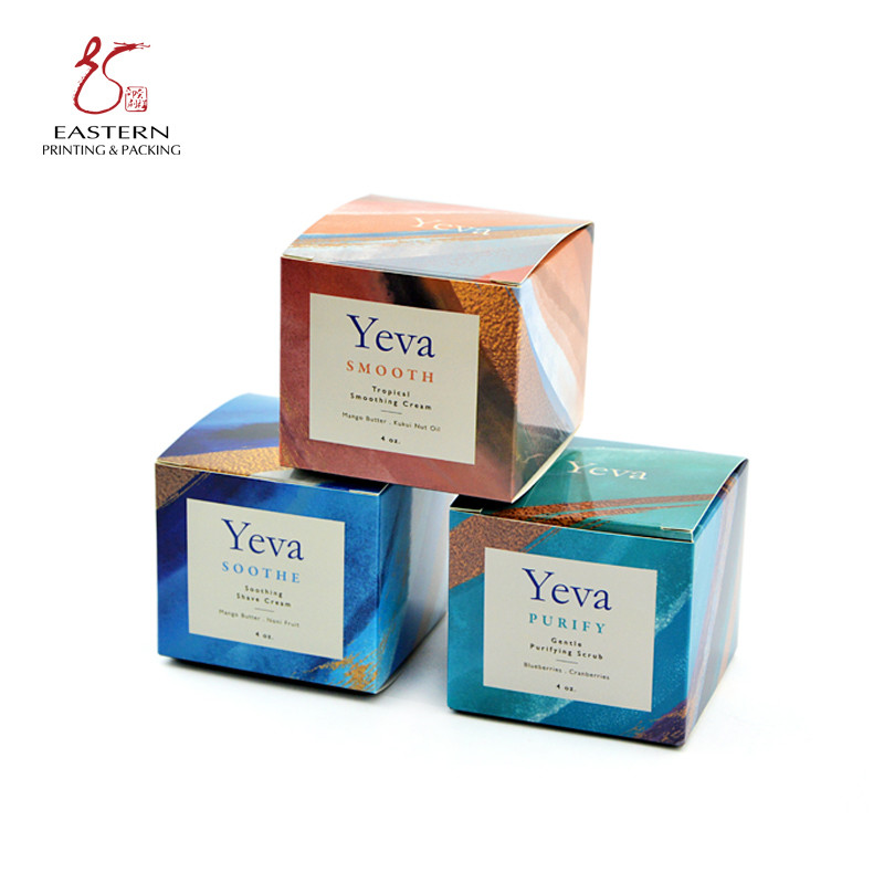 7cm Width CMYK Color Cosmetic Packaging Paper Box , Face Cream Packaging Box
