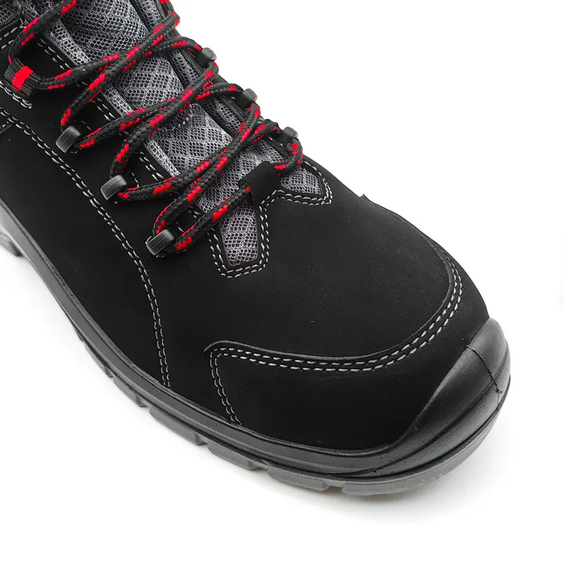 S3 Genuine Leather Safety Boots Mens Breathable Safety Shoes For Work