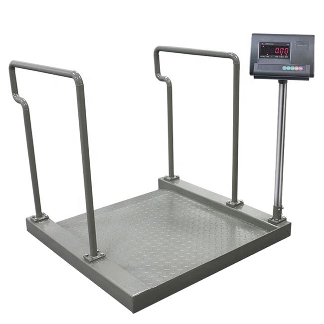 Heavy Duty Floor SS Wheelchair Hospital Weighing Scale 300-500 Kg