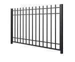 Weather-Resistant Tubular Steel Fence With Black Spear For Outdoor Performance