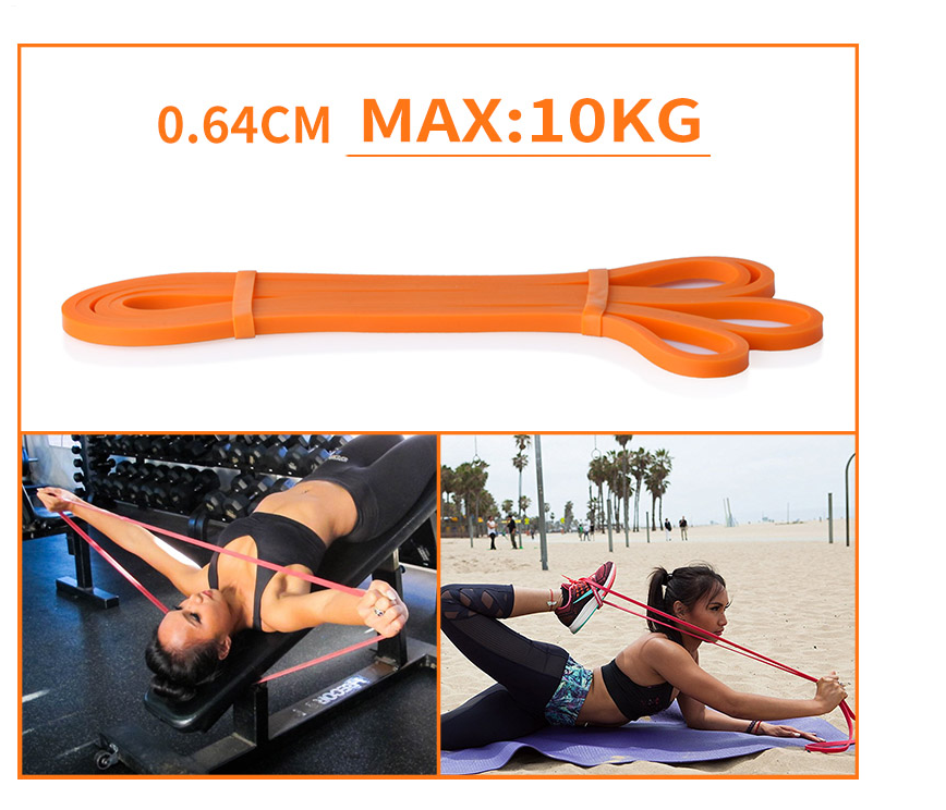 208*2.9*0.45cm Anti Wear TPE Resistance Bands Pull Up Loop Band Heavy Duty
