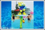 Funny Spray Park Equipment , Colored Spray Bear For Kids / Adults for Water Park