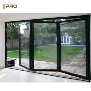 Wholesale Aluminum Alloy Finished Bi Folding Door House Balcony Folding Glass Door from china suppliers