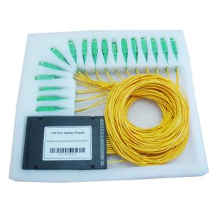 Wholesale Low insertion loss, low PDL 1 × 32 PLC SC / APC Fiber Optic Splitter from china suppliers