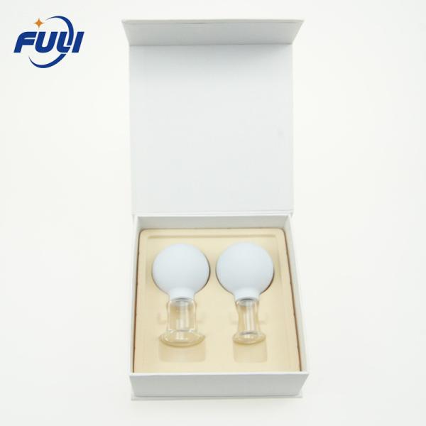 2 Pcs 15/25mm White Vacuum Silicone Cupping Body Massager Anti Cellulite Vacuum