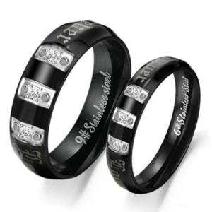 Wholesale Tagor Jewelry Super Fashion 316L Stainless Steel couple Ring TYGR121 from china suppliers