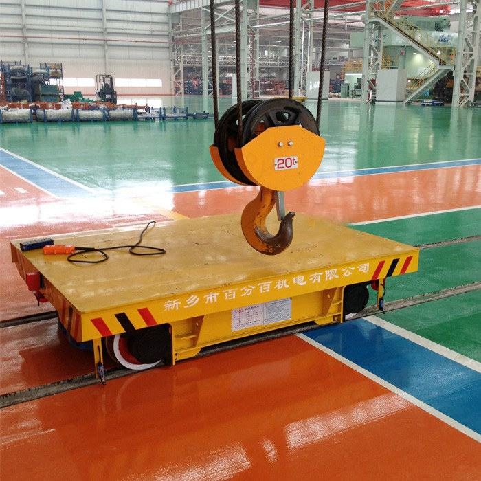 Foundry plant mold transfer trolley steel die mold handling inter-bay