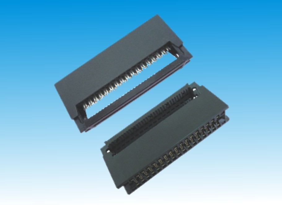 2mm Pitch Card Edge Connector , SMT Female Header Gold Plated For LED Screen