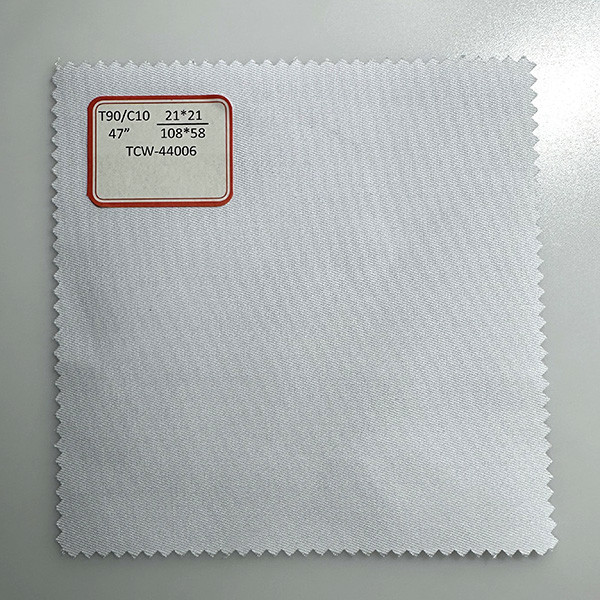 Dyed Twill TC90/10 Workwear Fabric 21X21 108x58 Poly Cotton Twill Fabric