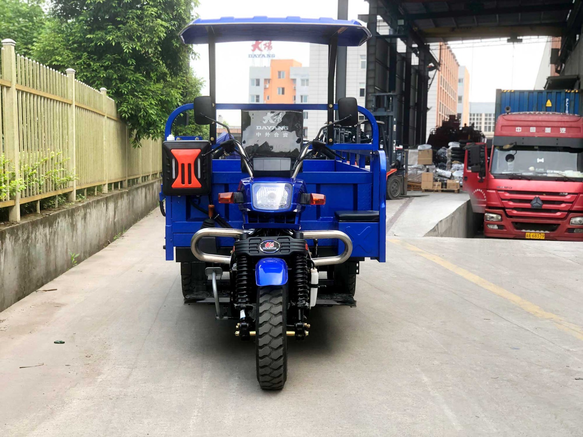 5.00-12/5.00-12 Tyre DAYANG 300cc Double Rear Axle Motorized Tricycle for Heavy Loads