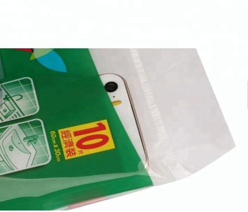 High Quality Custom Printed Clear Opp Flat Plastic Bag with Header and hanger hole