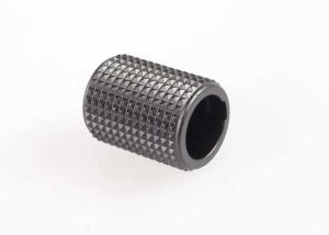 Wholesale Black Anodized Aluminium Turned Parts / Precision Turned Components Diamond Knurling Screw from china suppliers