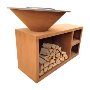 Wholesale Outdoor Cooking Bbq Grill Garden Patio Corten Steel Outdoor Bbq Grills from china suppliers