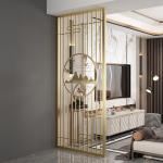 Hand Polishing Decorative Metal Panels Metal Wall Covering Panels Room Divider