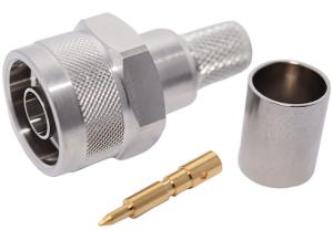 Wholesale N Type Straight Crimp Male 50 Ohm LMR-400 RF Connector from china suppliers