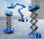 Electric Telescopic Aerial Work Mobile Scissor Lift Trucks CE 4m -14m 300kg