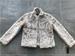 Milk Textured Ladies Faux Fur Coats Funnel Neck Chubby Coat TW75506