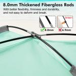 WhiteFang Beach Tent Anti-UV Portable Sun Shade Shelter for 3/4/6 Person,
