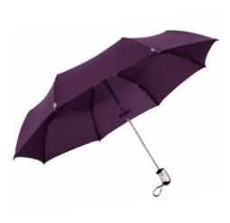 Wholesale 21 Inches Mini Lightweight Windproof Umbrella Purple Alunium Frame Silver Handle from china suppliers