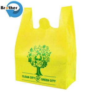 Wholesale Supermarket Tote Ultrasonic Non-Woven T-Shirt Bag Custom Cheap Reusable PP Non Woven Fabric Shopping Bag from china suppliers