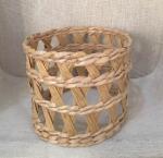 Best selling Seagrass bottle carrier Wicker detox bottle holder Seagrass glass
