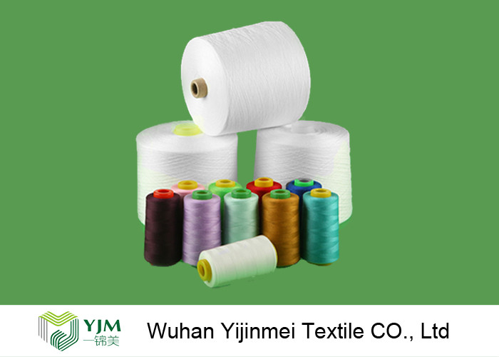 Recycled Z Twist Knotless Bright Ring Spun 100 Polyester Yarn For Garments Sewing