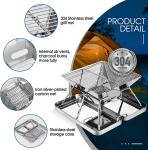 Picnic Outdoor Charcoal Barbecue Grill, Portable Charcoal Grill, Folding