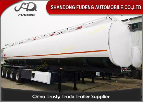 4 Axles 60000 Liters Fuel Tanker Semi Trailers Mobile Tankers For Oil Transporti
