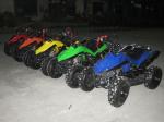 49cc ATV,2-stroke,air-cooled,single cylinder,gas:oil=25:1. electric start