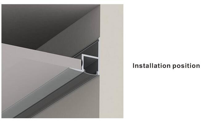 LED aluminum extrusion profiles diffuser LED Aluminium profile for led strips A4535 for ceiling Decoration