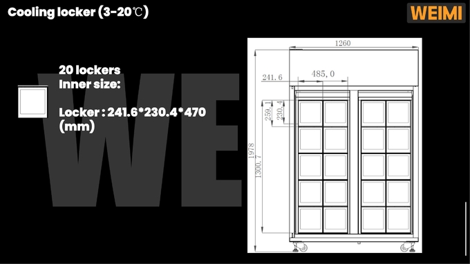 Micron Exported Globally Customized Locker Vending Machine For Eggs Cheese Fresh Flowers Vending Machine