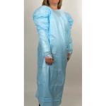 PE / CPE Plastic Disposable Isolation Gowns , Patient Surgical Gowns S-XL Size