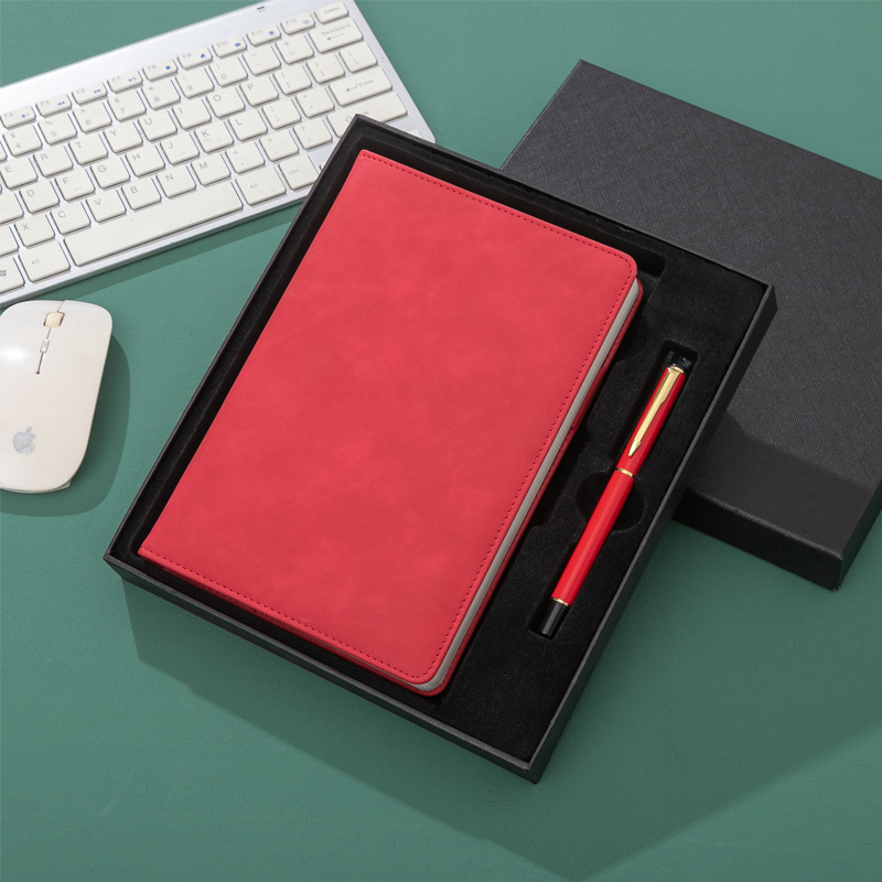 Leather Notebook Set Custom Notebooks and Pen Set for Business Office Gift Promotion