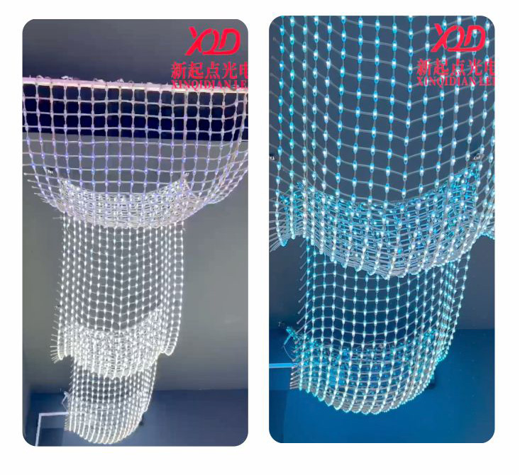 Landscape Decoration 3D Pixel LED Lighting With RGB 3D Mini Beams