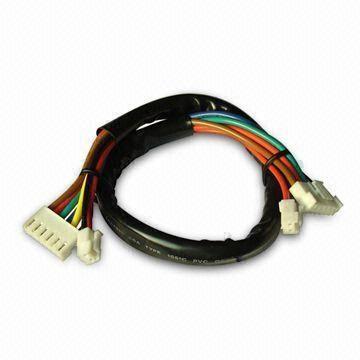 Power Cable 2 Wire Custom Wiring Harness Assembly with PVC Tube and Copper Conductors