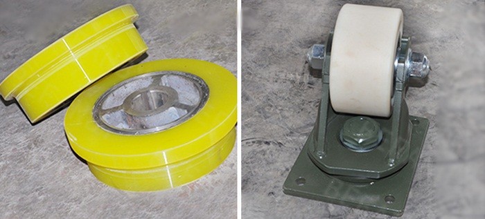 Dia 250-600mm Polyurethane Wheel Rubber Wheels for Trackless Steerable Transfer Carts