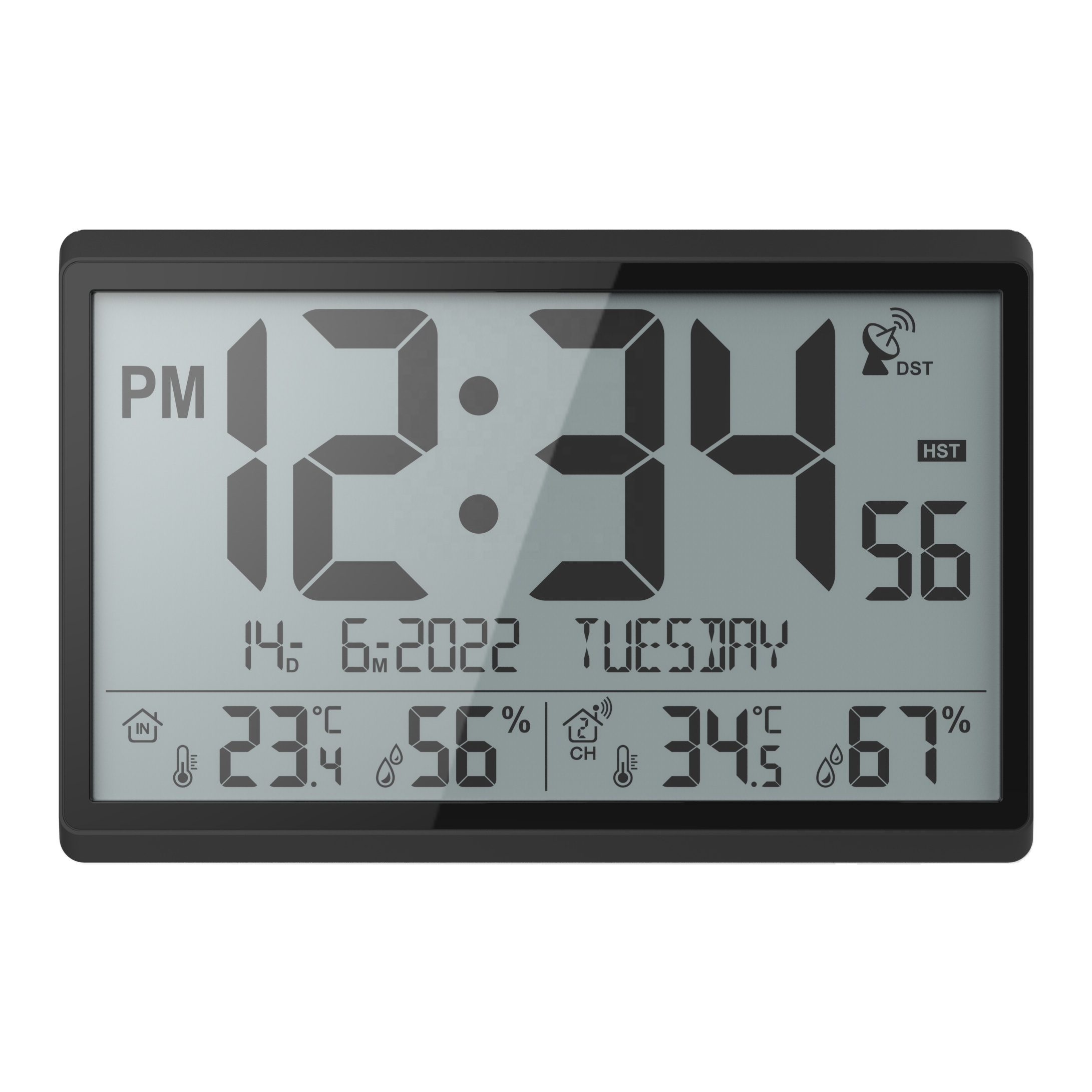 Super Jumbo Wall Clock with Manually Set Function and Calendar Batteries Not Included