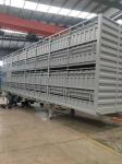 3 Axle Bulk Cargo Transport Semi Truck Livestock Truck Trailers With Double Star