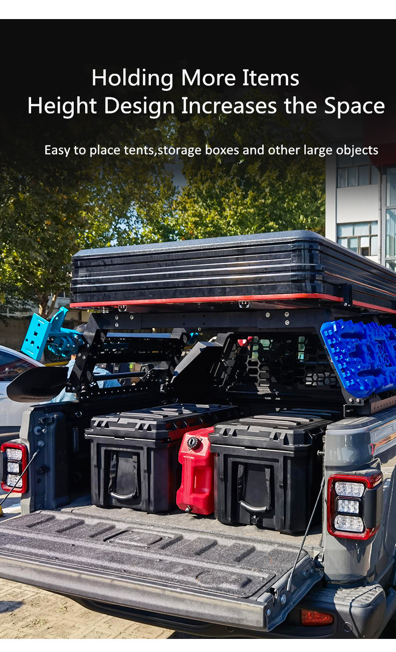 Steel Pick up Truck Luggage rack Bed rack Truck Rack system for Toyota Ford DMAX 46kg