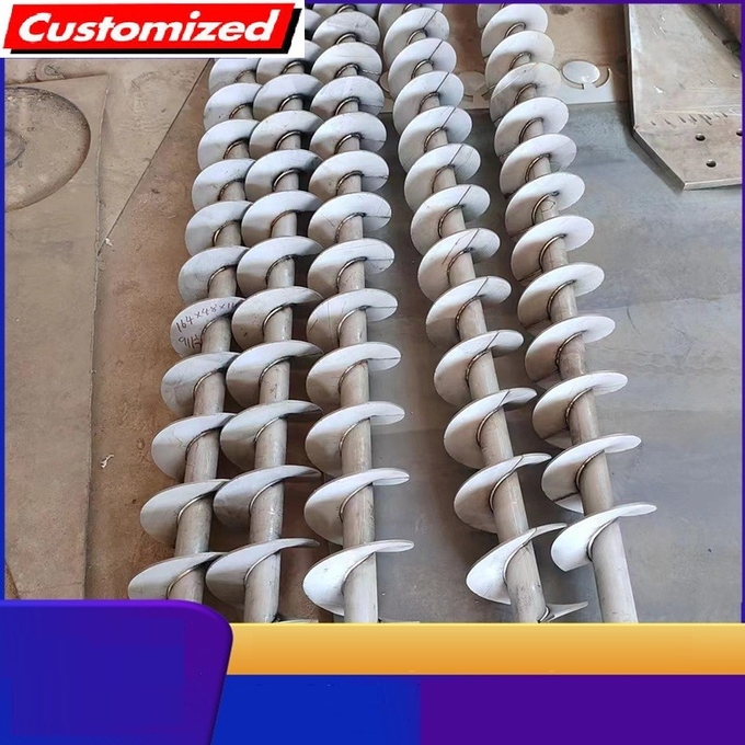 2025 High Precision Stainless Steel SS304 SS316 Shaftless Auger Screw For Conveyor Farms Machinery Repair Shops Powder Conveyor