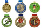 3D Logo Metal Sports Medal Engraving Medal with Colorful Ribbon,High Quality