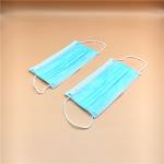 Non Woven 3 Ply Disposable Breathing Mask Face Protection Blue Color Customized