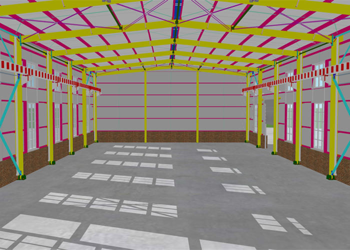 Light Gauge Steel Frame Construction Portal Frame Steel Structure Warehouse