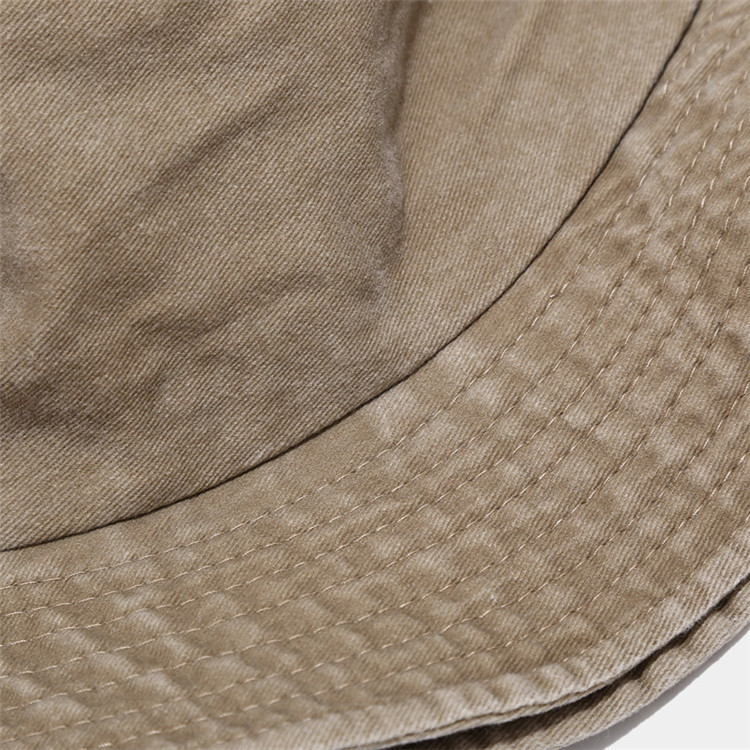 Foldable Plain Fisherman Bucket Hat Washed Cotton Denim cap Unisex For Outdoor