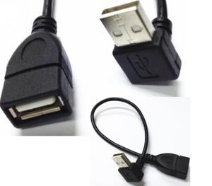 Wholesale USB A female to USB A Male Down angle adapter cable from china suppliers