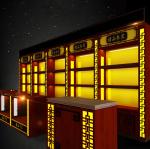 Delicate Chinese Pharmacy Store Display Metal Material Various Shapes Available