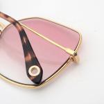 Custom Ladies Stylish Lifestyle Sunglasses Women Pentagon Shaped Metal